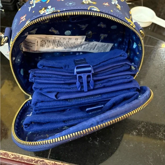 Loungefly Disney Parks Navy Crossbody Bag - Picture 3 of 3